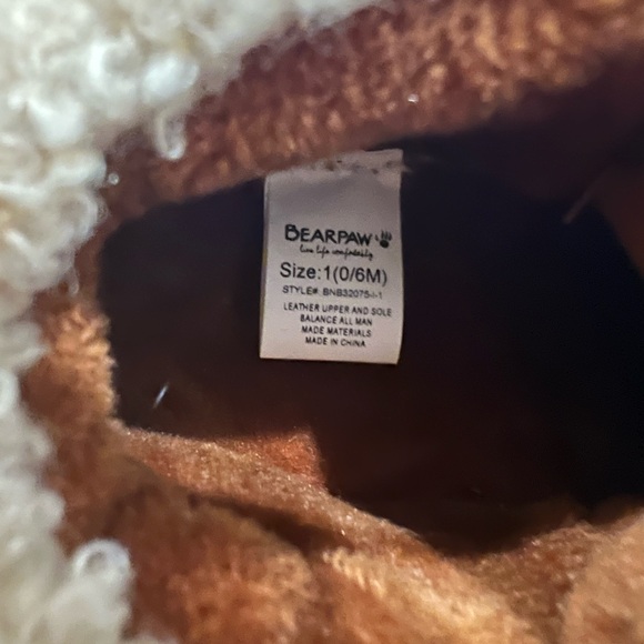 Bearpaw Infant Sherpa slip on shoes - Picture 3 of 3